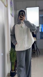 LC2151 Premium Korean Jaket Knit Lembut Berkerudung Hooded Fashion Terbaru