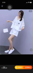 镂空拼接短裤套装 时尚休闲显瘦两件套 KOREA SPILICING SHORTS SET-KOREA STYLE CASUAL VERSARILE WOMENS TWO PIECE