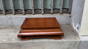 bàn ôsin gỗ hương đá dài 36 rộng 25 cao 15cm