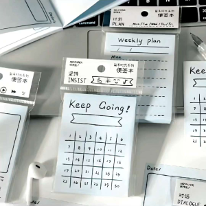 Habit Tracker Weekly Planner Paper Pad Mini Bujo Bullet Journal Productive Lifestyle Planning