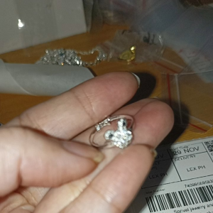 legit silver kids ring mickey(Kr045)