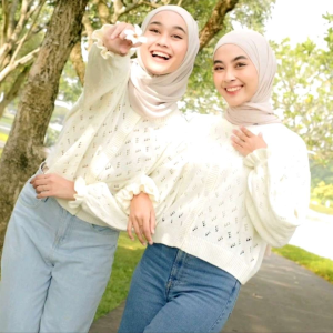 Cardigan Poppy Rajut / Cardigan Wanita Rajut / Outwear Rajut Terbaru / Atasan Wanita Rajut