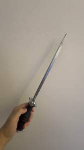 Kom Kom 10” sharpening steel rod batang pengasah pisau rod pengasah pisau  Kitchenware Tajam
