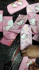 HKT Random Design Pencil Pouch with zipper for Kids - 19cm x 8cm x 3cm
