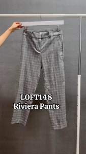 Celana Panjang Wanita Murah 148 Riviera Plaid Slim Pants
