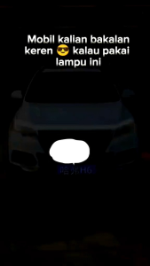 Lampu LED DRL Kap Mesin Mobil & Variasi Welcome Light Car 12V