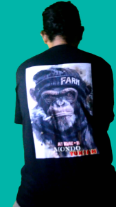 Kaos Distro Premium Sablon Dua sisi Bahan Katun Combed 24s Lengan Pendek Reguler size