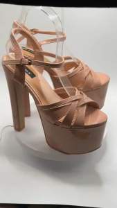 "Rachel" Elegant Pageant Platform Heels Bragais inspired 6.8inches Nude 35-45 available size