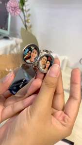 Mainecrafts Personalized Locket + Tag Keychain