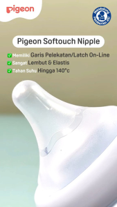 PIGEON SOFTOUCH PLUS NIPPLE 1 PCS BOX