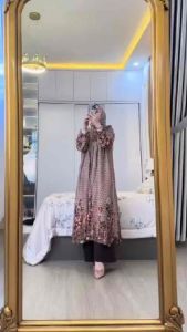 SETELAN TUNIK ELEGAN RAYON DIAMOND PREMIUM MIX CELANA CRINGKLE