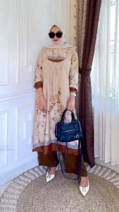 SETELAN TUNIK MONA RAYON DIAMOND PREMIUM MIX CELANA CRINGKLE