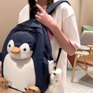 Ba lô chim cánh cụt siêu cute cá tính phong cách hàn quốc cho nữ
