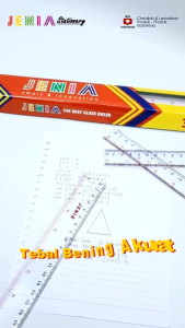 Penggaris 30cm Jenia Tebal / Penggaris Mika Plastik