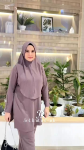 SET HIJAB KNIT INCLUDE HIJAB // BY.RAUFA