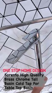 🔥SORENTO🔥 HIGH QUALITY BRASS CHROME TALL BASIN COLD TAP (SRTWT7203)