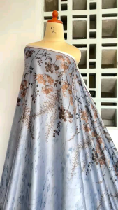 TERBARU KAIN SILK PREMIUM//BIANCA SILK MOTIF AVEN HARGA PER SETENGAH METER//KAIN GAMIS METERAN