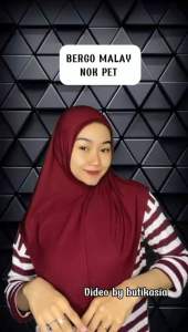 Bergo Malay Syiria Jersey Non Pet Medium