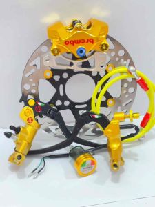 PAKET PENGEREMAN BEATVARIOSCOOPYGENIO DISC LUBANG 4 UK.220mm + MASTER REM + KALIPER +BREKET+BAUT