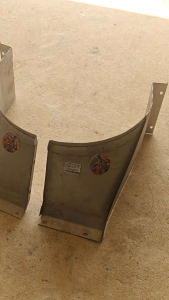 (รุ่นหนา 3 มม.) คอทางเข้าตู้นวด สแตนเลส รถเกี่ยวคูโบต้า DC93 DC105 (ราคาต่อชิ้น)