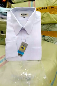 Wendya.TKemeja Formal Reguler Warna Putih✓Kemeja Pria Polos Lengan Panjang