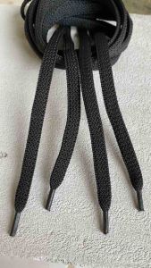 Tali Sepatu Hitam Tebal Lebar 8 mm