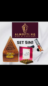 Mini Set 5in1 Bakhoor Mini Bakhoor "Oud Mood Ameerat Al rab Hareem Al SuultanOud  24 Hours"