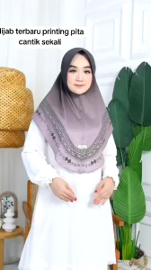 Hijab pet Jersey printing model Pita By Alindi Hijab