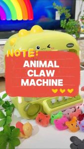 Animal Claw Machine Toys with Dolls Arcade Toys Children Lights Sounds Score