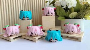 [Ảnh Tự Chụp] Mô hình Hatsune Miku - Mô hình Vocaloid Thần tượng âm nhạc ảo - Nhân vật Miku Hatsune cosplay mèo - 65cm