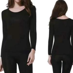 Muslimah Inner Cotton Wanita - Baju Dalam Berkolar Panjang 100% Kapas Hitam Putih Kelabu Kulit S M L XL 2XL InnerPerempuan InnerMurah InnerWomen TshirtMurah