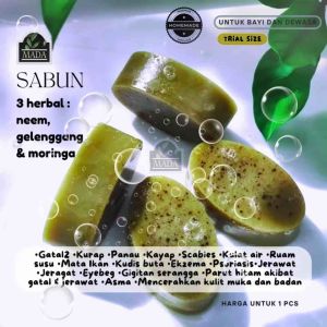 Neem Gelenggang and Moringa Soap for Itchy Skin