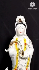 [ Cao 50 cm ] TƯỢNG QUAN ÂM  ĐỨNG TRÊN TÒA SEN