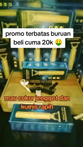 Alat cukur elektrik multifungsi untuk memotong rambut jenggot dan kumis