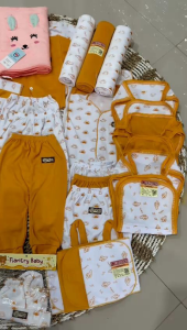 Paket Komplit Perlengkapan Bayi Baru Lahir 56pcs Seri Mustard SNI