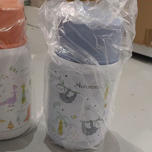 AUTUMNZ DELI STAINLESS STEEL FOOD JAR 500ML ASSORTED DESIGN