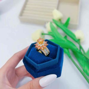 Nhẫn nữ hột trà gắn đá siêu sáng Kami ( N355)