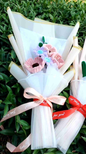 ช่อดอกทิวลิป ช่อใหญ่ ดอกไม้ปลอม เลือกสีได้ ช่อดอกไม้