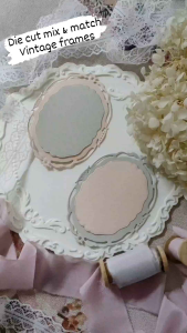 Fairy Lights Journal - READY STOCK/ 32pcs die cut mix & match vintage frames