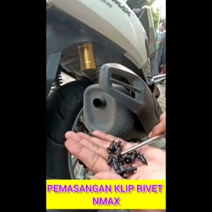 100 PCS KLIP RIVET NMAX KLIP PLASTIK MOTOR NMAX KLIP PENGUNCI BAMPER MOTOR VARIO KLIP RIVET UNIVERSAL UKURAN 6MM