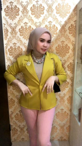 Blezer Scuba Kancing / Blezer Scuba Kerah