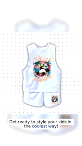 Trendy ASSORTED Muscle tee Terno for kids Cute muscle tee short prints sublimation Tops & short