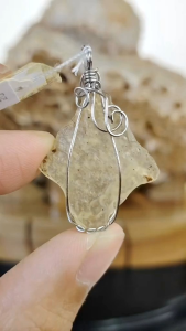 Natural High Grade Libyan Desert Golden Tektite Pendant LIBY01