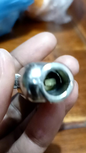 Kepala Isian angin/Air Chuck Drat 1/4" Silver