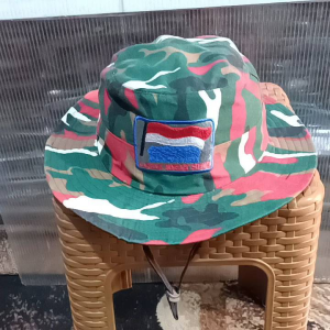 Topi Rimba Loreng Laskar Merah Putih LMP Bordir