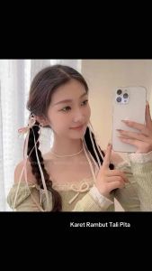 SHARON - Ikat Rambut Pita Rambut Wanita Aksesoris Rambut Fashion Korea Pita Panjang