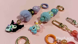 Hanade Unique CNY Cartoon Character Bag Charm Keychain Gift