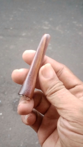 ONCE PIPA 8.CM BAHAN KAYU GALIH ASEM JAWA SERAT MAS. MOTIF LENGKUNG S. untuk semua merek