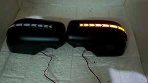 Cover spion grand Innova 2004 -2015 hitam doff model lampu sein running