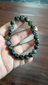 rantai tangan Black labradolite bracelet黑拉长石手串